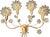 Mid-Century Modern Hollywood Regency Gold-Plated Brass Wall Lamps with Swarovski Crystals from Ernst Palme Palwa, 1960s, Set of 3 For Sale - Image 11 of 18