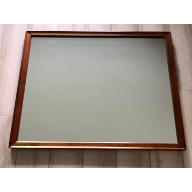 A wonderful minimalist wall mirror designed by Kipp Stewart and Stewart MacDougall for the Drexel Declaration line, circa...