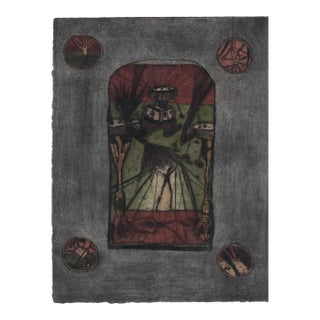 1989 Rodger Gaston Modern Intaglio For Sale