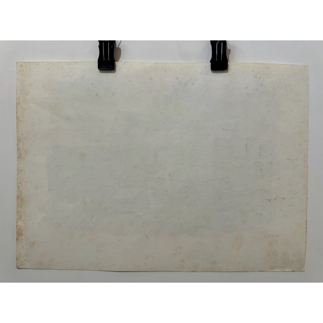 Henry Emil Salloch Original Watercolor on Paper Native American Hogan Settlement, 1971. For Sale In Atlanta - Image 6 of 7
