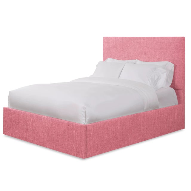 This listing includes the entire bedframe, including the headboard, rails, and footboard. From Chairish's line of bespoke...