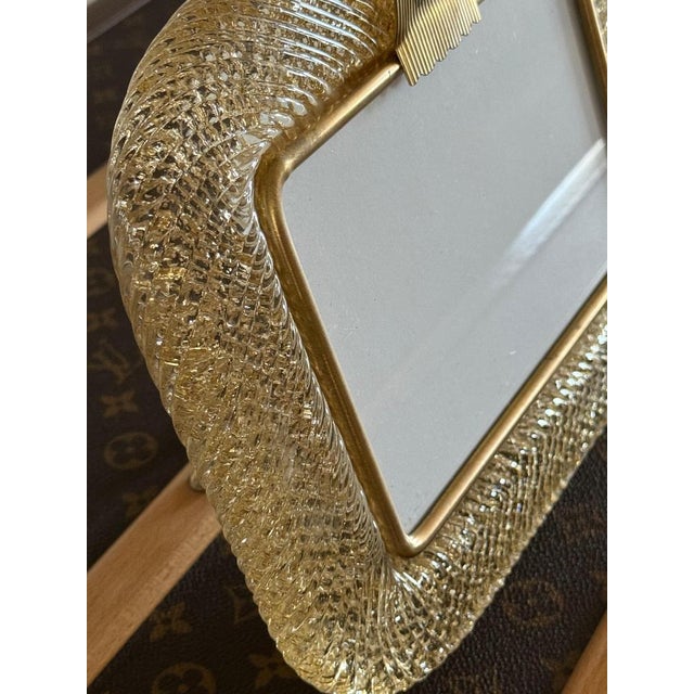 Gold Murano Glass Photo Frame, 2000s For Sale - Image 9 of 12
