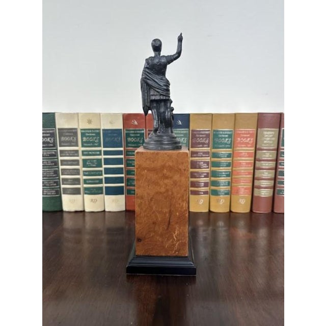Figurative Century Bronze Augustus Statue For Sale - Image 3 of 8
