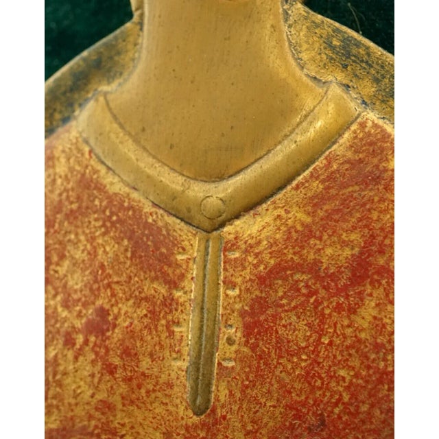 20th Century Gilded Bronze Plaque Sculpture Praying Madonna by Mario Gatti for Guido Reni, Italy, 1950s For Sale - Image 18 of 18