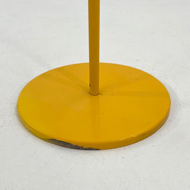 Yellow Standing Towel Holder in Metal from Symbolbath, 1980s For Sale - Image 4 of 9