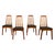 Mid-Century Modern Set 4 Danish Mid Century Modern "Eva" Teak Dining Chairs by Niels Koefoed 1964 For Sale - Image 3 of 18