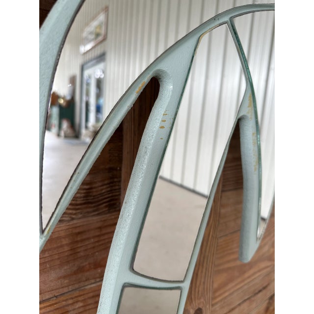 Vintage Coastal Florida Palm Tree Wall Mirror For Sale - Image 4 of 9