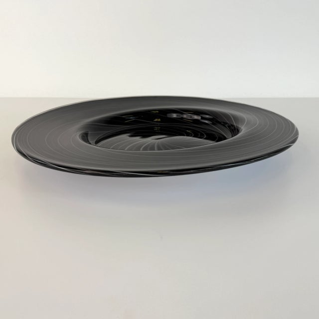Mid-Century Modern Handmade Murano Glass Plate For Sale - Image 3 of 10