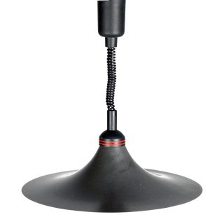 1980s Black Pendant Lamp Kromer Leuchten, Germany For Sale