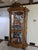 A Pulaski Furniture Company Serpentine Front Oak Curio Cabinet. For Sale - Image 4 of 7