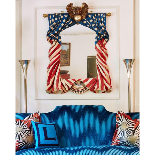 American Flag Framed Mirror Chairish