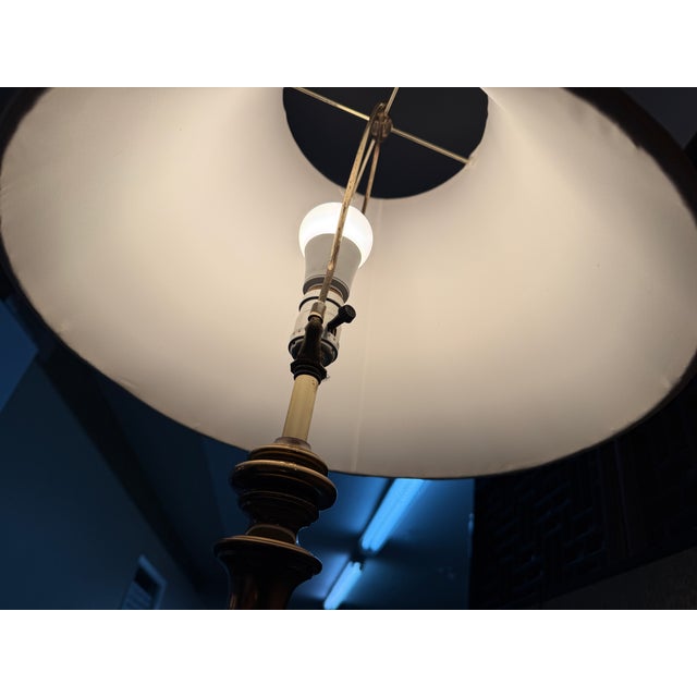 Vintage Brass Table Lamp For Sale - Image 9 of 12