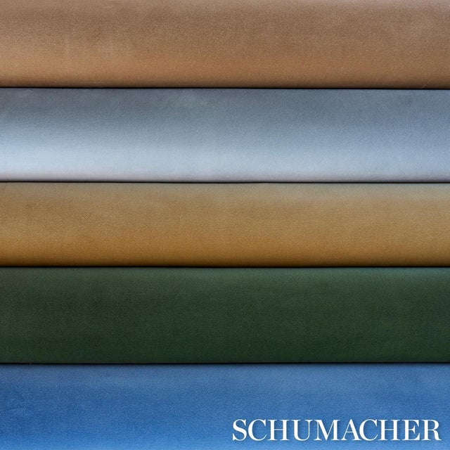 Traditional Sample - Schumacher Rocky Performance Velvet Fabric In Hunter For Sale - Image 3 of 4