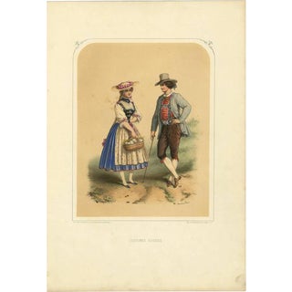 A. Lacouchie, Costume of Switzerland, 1850, Print For Sale