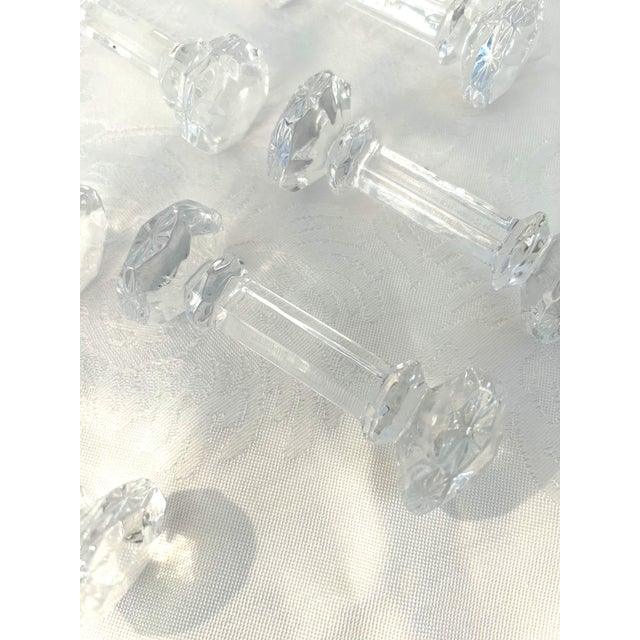 2000 - 2009 Bombay Company Crystal Knife Rests, Set of 6 For Sale - Image 5 of 7
