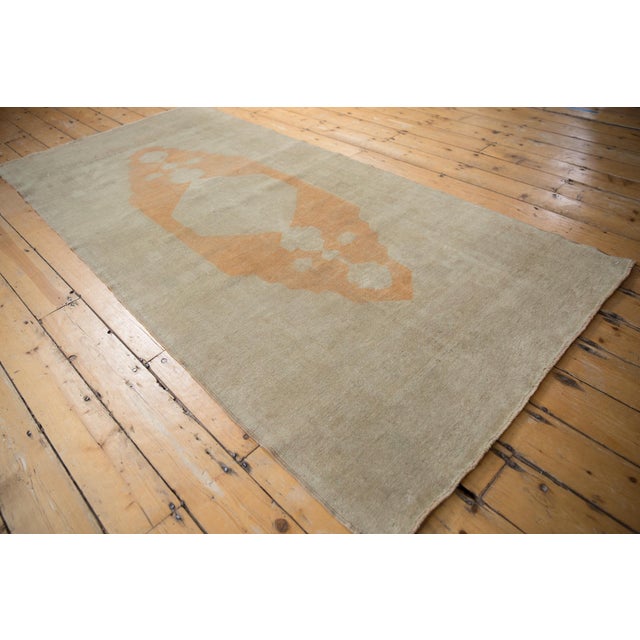 Shabby Chic Vintage Distressed Oushak Rug Runner - 3'11" x 8'3" For Sale - Image 3 of 9