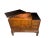 Antique Burled Wood Copper Lined Japanese Hibachi Cabinet For Sale