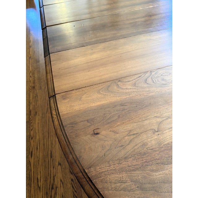 Antique Walnut Dining Room Table, Queen Anne Style, 8 Leaves For Sale - Image 9 of 17