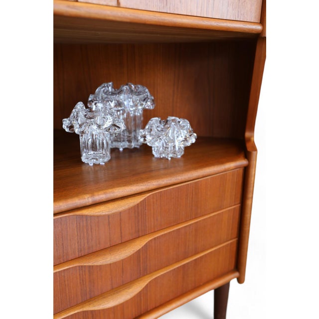 1970s Danish Teak Corner Cabinet with Bar from Omann Jun, 1960s For Sale - Image 5 of 13