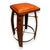 1990s Set of Four Wine Barrel Stools With Leather Seats, C. 1990s For Sale - Image 5 of 6