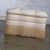 Late 20th Century Traditional Large Ottoman Ecru Upholstered Pillow Top With Bullion Fringe For Sale - Image 4 of 18