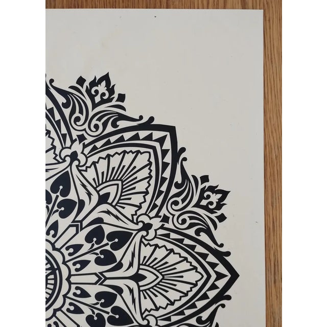 Shepard Fairey (Obey), Mandala Ornament Black, Screenprint For Sale - Image 6 of 8