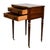 Expertly handcrafted by Trosby Furniture, this elegant two-drawer side table reflects the timeless refinement of Federal-...