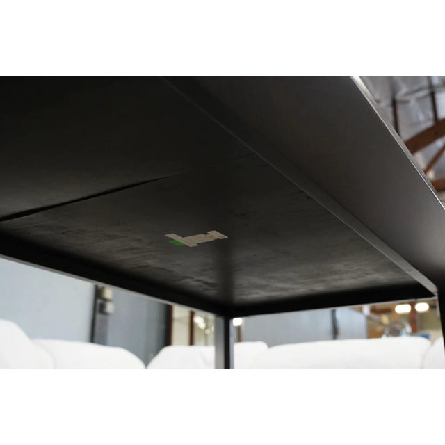 Glass Top Restoration Hardware Modern Arles Dining Table For Sale - Image 10 of 11