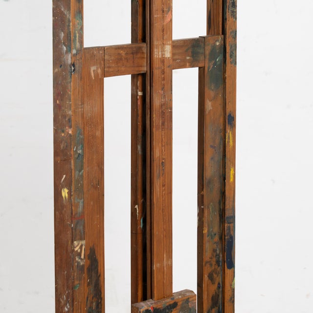 Late 19th Century Antique Wood Painter's Easel For Sale - Image 13 of 14