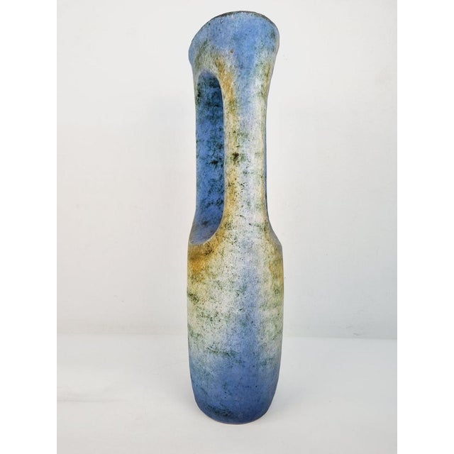 Large Fireclay Ceramic Floor Vase by Ágoston Simó, 1970s For Sale - Image 6 of 18