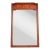 Thomasville Mid-Century Modern Hollywood Regency Campaign Carved Walnut Framed Wall Mirror, 1970s For Sale