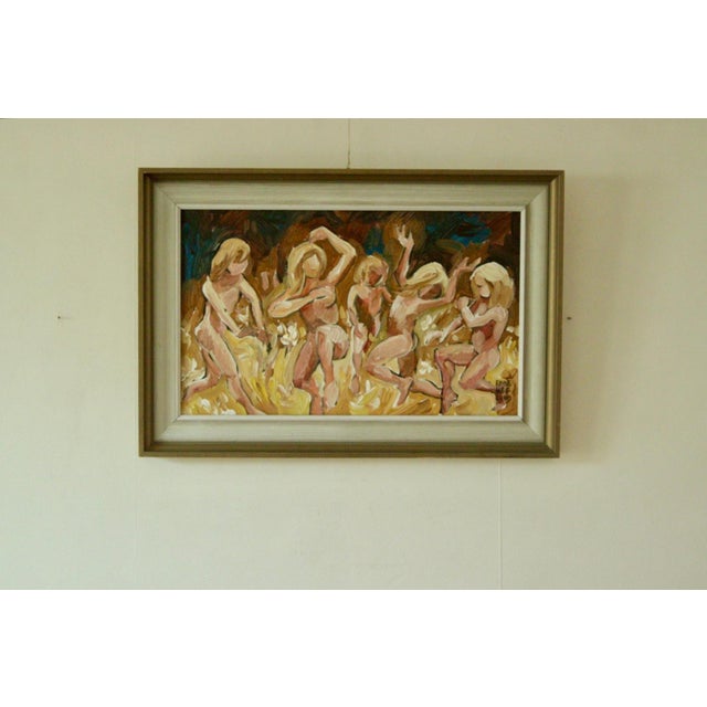 Ebbe Höglund, Dancing, 1960s, Oil on Canvas, Framed For Sale - Image 11 of 11
