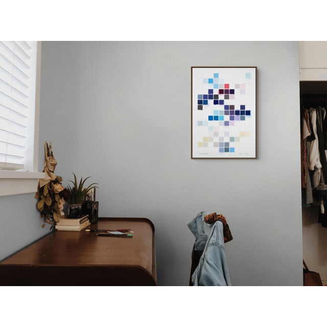 Abstract Contemporary Abstract Pencil and Acrylic on Fabriano-Pittura Paper "Sinnliche Komposition 45" by Kyong Lee For Sale - Image 3 of 4