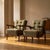 Vintage Lounge Chairs with Wooden Frames and Green Upholstery, 1950s, Set of 2 For Sale - Image 9 of 9