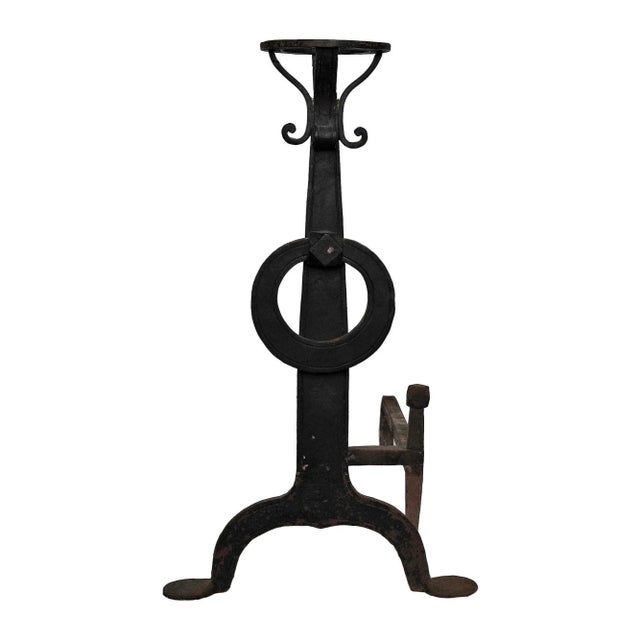 Early 20th Century Arts and Crafts Style Andirons - A Pair For Sale - Image 5 of 5