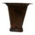 Vintage Arts & Crafts Patinated Copper Tapered Faceted Vase / Planter For Sale