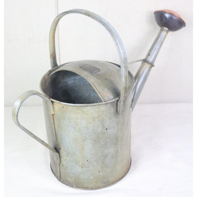 English An English Early 20th Century Iron Watering Can For Sale - Image 3 of 7