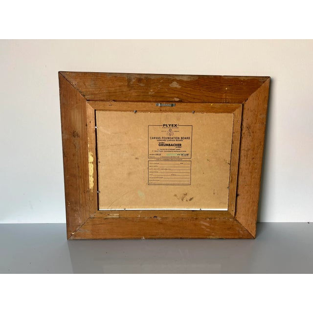 Vintage Impressionist Seascape Oil Painting For Sale - Image 10 of 12