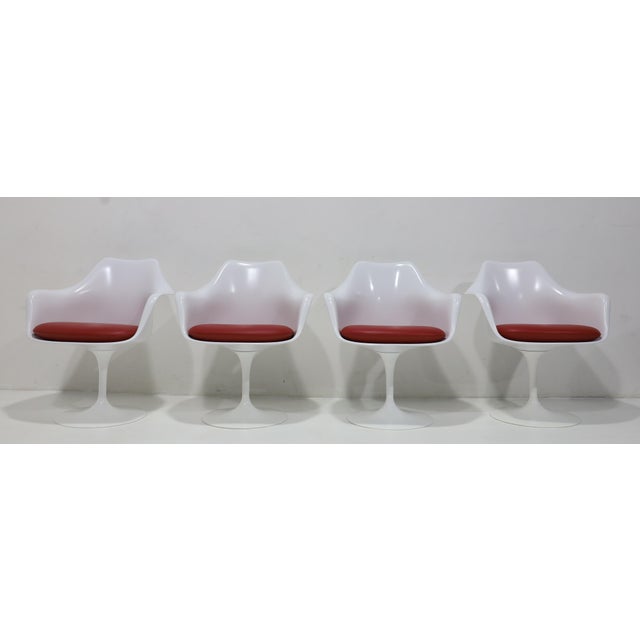 Metal Eero Saarinen for Knoll Tulip Chairs, Set of Four For Sale - Image 7 of 10