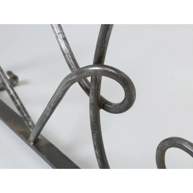 Hand-Forged Steel Fireplace Screen For Sale - Image 11 of 13