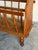 Vintage Oak Magazine Holder Standing Rack Newspaper Storage Floor Stand 1970s For Sale - Image 10 of 10
