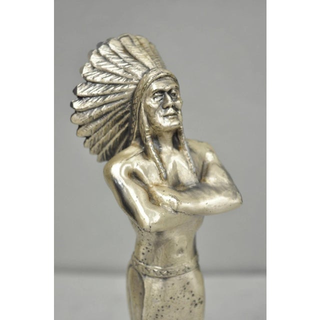 Vintage 1960s Popai Oma Store Display Award Trophy Native American Chief Figure For Sale - Image 9 of 15