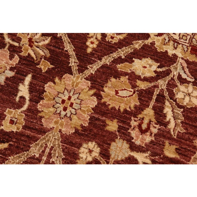 Classic Ziegler Brown Beige Hand-Knotted Wool Rug - 8'3'' X 10'8'' For Sale In New York - Image 6 of 8