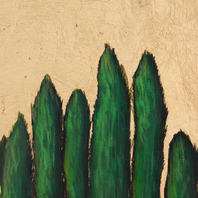 Cypresses Arguing About the Byzantine Empire, 2024, Mixed Media For Sale - Image 3 of 6