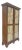 Very Fine 1900s Antique Russian Brass Inlay Two Glass Doors Storage Cabinet For Sale