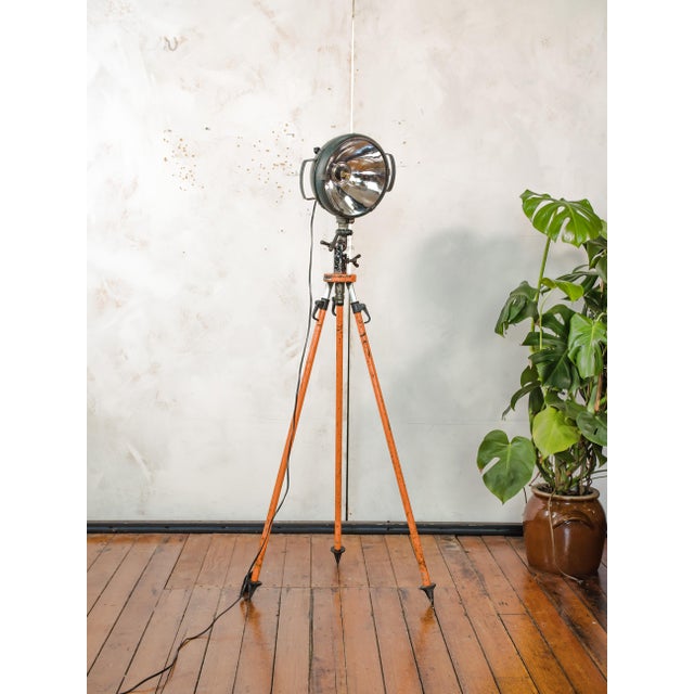 1960s 20th Century Military Field Spotlight Floor Lamp from Bosch Eisemann, Germany, 1960s For Sale - Image 5 of 18