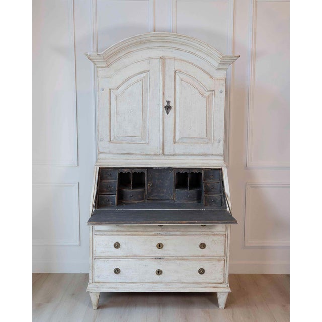 Writing cupboard from around 1800 hundered in pine, Sweden For Sale In Atlanta - Image 6 of 13