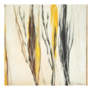 Black and Brown Trees - Original Acrylic on Table by M. Goeyens - 2019 2019