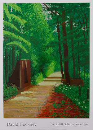 Path Through the Forest Poster after David Hockney