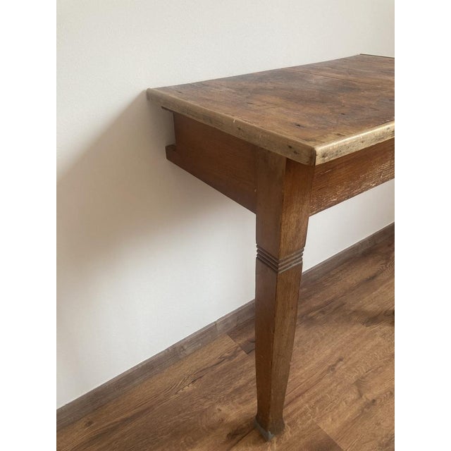 Rustic Pine Console Tables, France, Set of 2 For Sale - Image 13 of 14